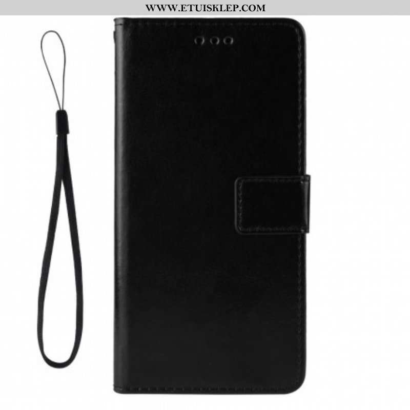 Etui Folio do Samsung Galaxy S21 5G Błyszcząca Sztuczna Skóra